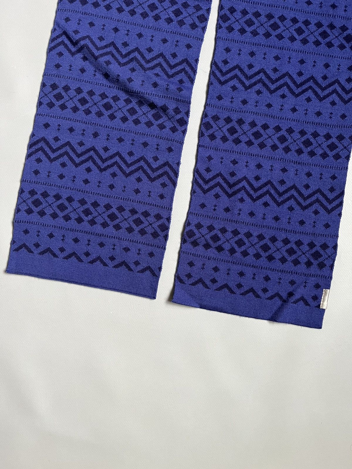 Icebreaker Icebreaker Merino Wool Unisex Purple Geometric Pattern Scarf Size ONE SIZE - 5 Thumbnail