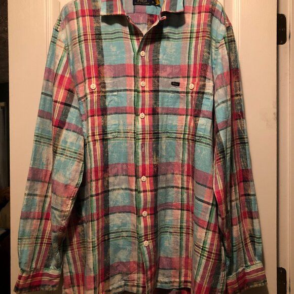 Polo Ralph Lauren POLO RALPH LAUREN BIG&TALL MEN'S NEW FADED SHIRT SIZE:XLT Size US XL / EU 56 / 4 - 1 Thumbnail