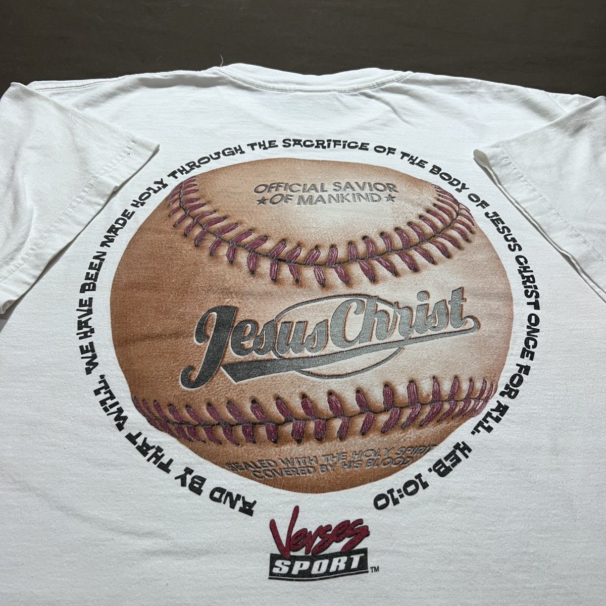 Vintage Vintage 90s God Jesus Bible Holy Baseball Tee XL Size US XL / EU 56 / 4 - 1 Thumbnail