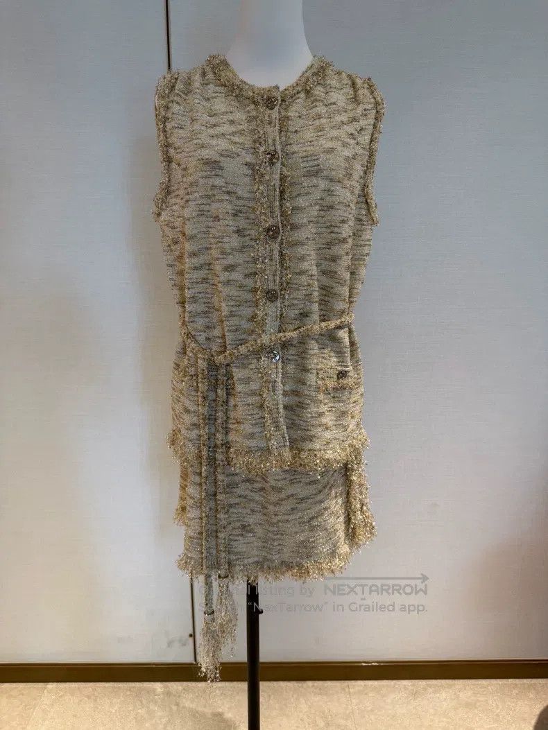 Chanel Chanel Greek series golden tassel tweed vest Size XS / US 0-2 / IT 36-38 - 1 Thumbnail