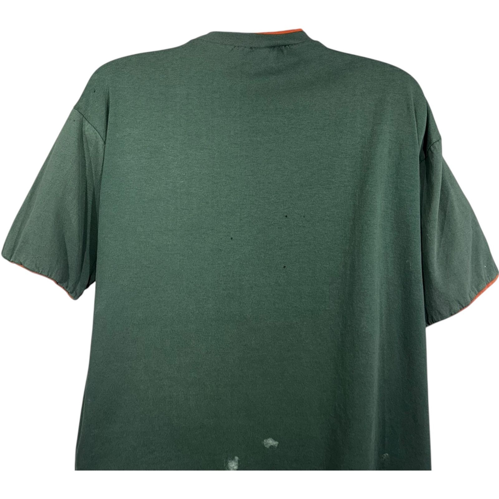 TEE JAYS Vintage University Of Miami Hurricanes Mascot Tee 90s Size US L / EU 52-54 / 3 - 6 Thumbnail