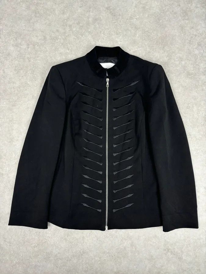 John Richmond 2000S Richmond Black Nylon Signature Minimalist Jacket Size M / US 6-8 / IT 42-44 - 1 Thumbnail