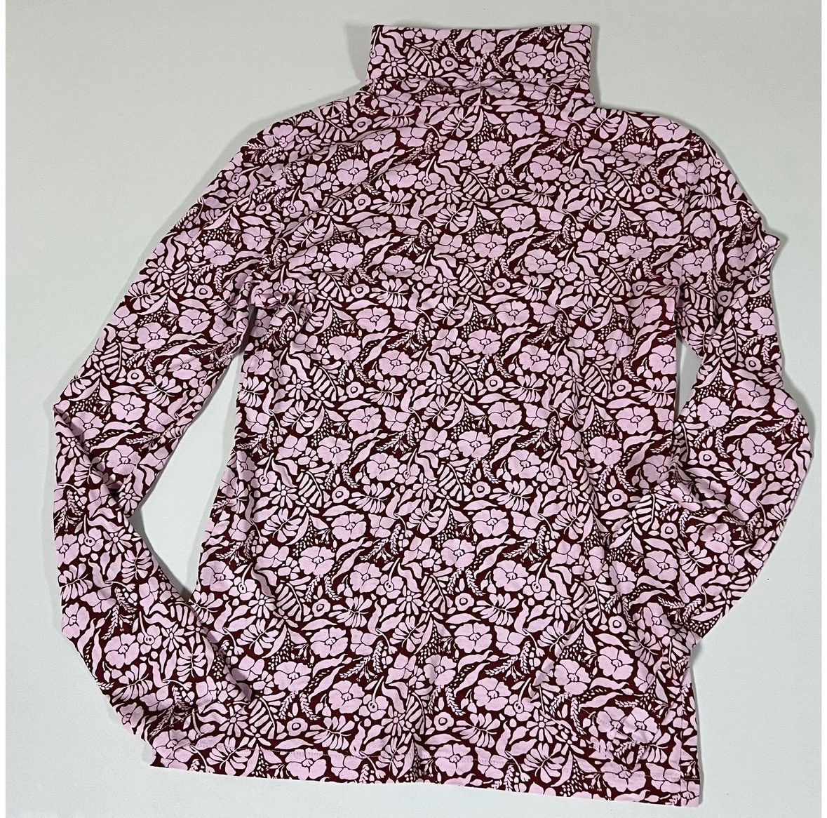 J.Crew J. Crew Pink Floral Turtleneck Shirt Top Blouse Size XS 🌺✨ Size XS / US 0-2 / IT 36-38 - 4 Thumbnail