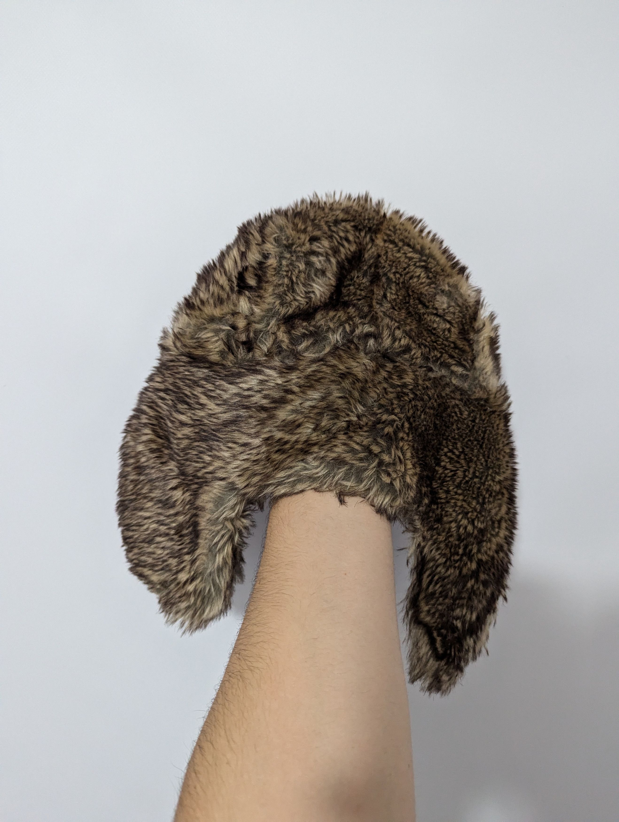 Japanese Brand Y2K Fur Fuzzy Trapper Alt Mohair Cute Vintage Hat Ushanka Size ONE SIZE - 4 Thumbnail