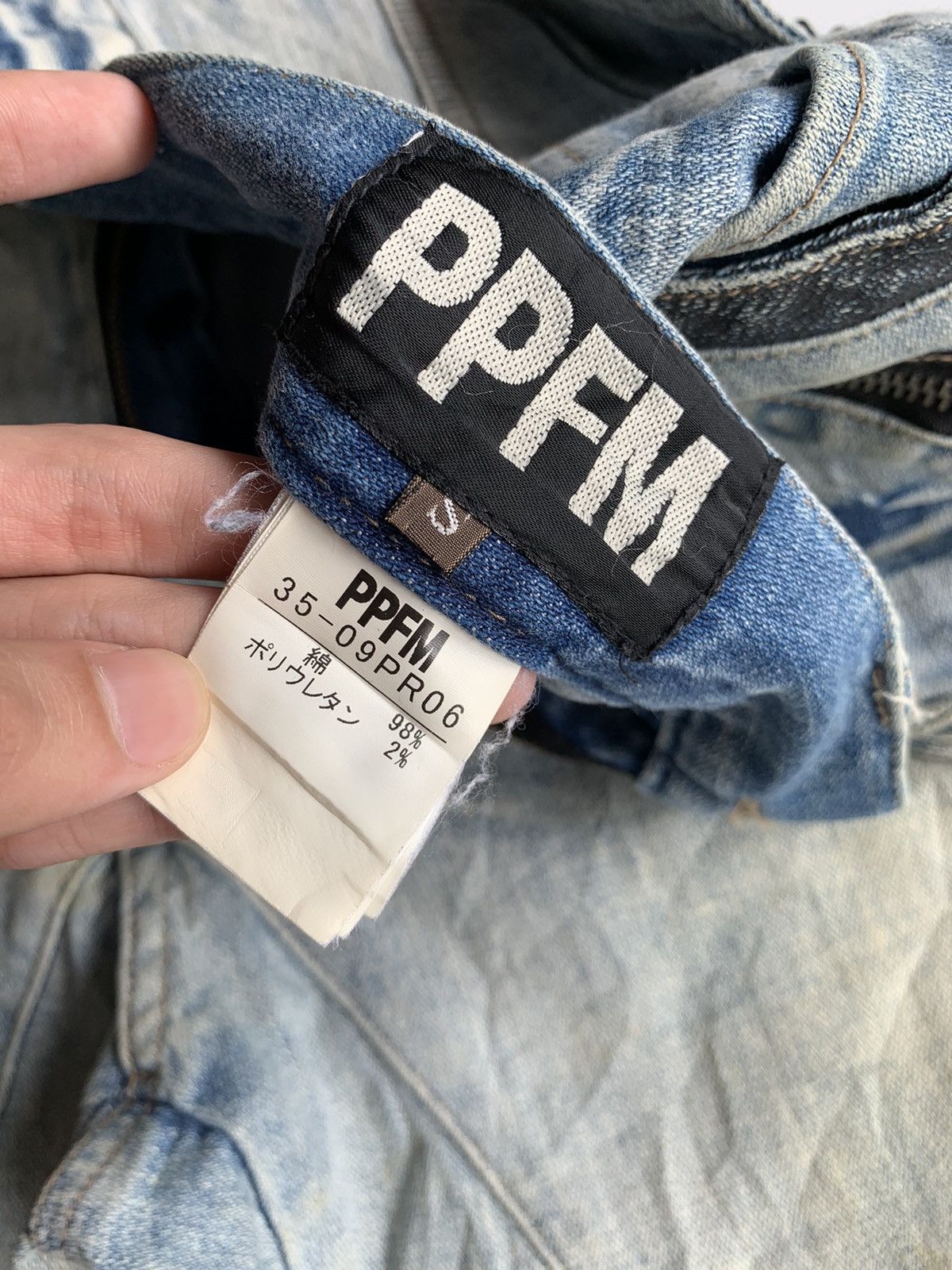 PPFM RARE💥PPFM JAPANESE PUNK BONDAGE STYLE CURVE BANANA JEANS🎌☠️ Size US 30 / EU 46 - 19 Thumbnail