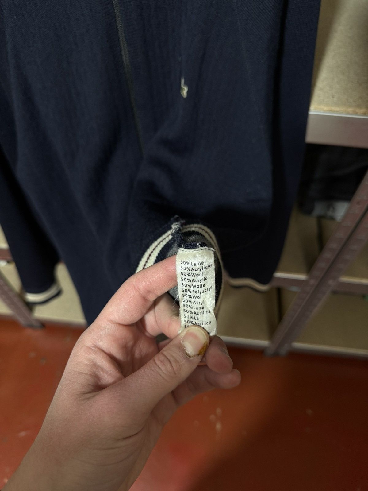 Lacoste × Vintage Vintage 90’s Lacoste Zip Pullover Retro Sweater Cardigan Size US XXL / EU 58 / 5 - 6 Thumbnail