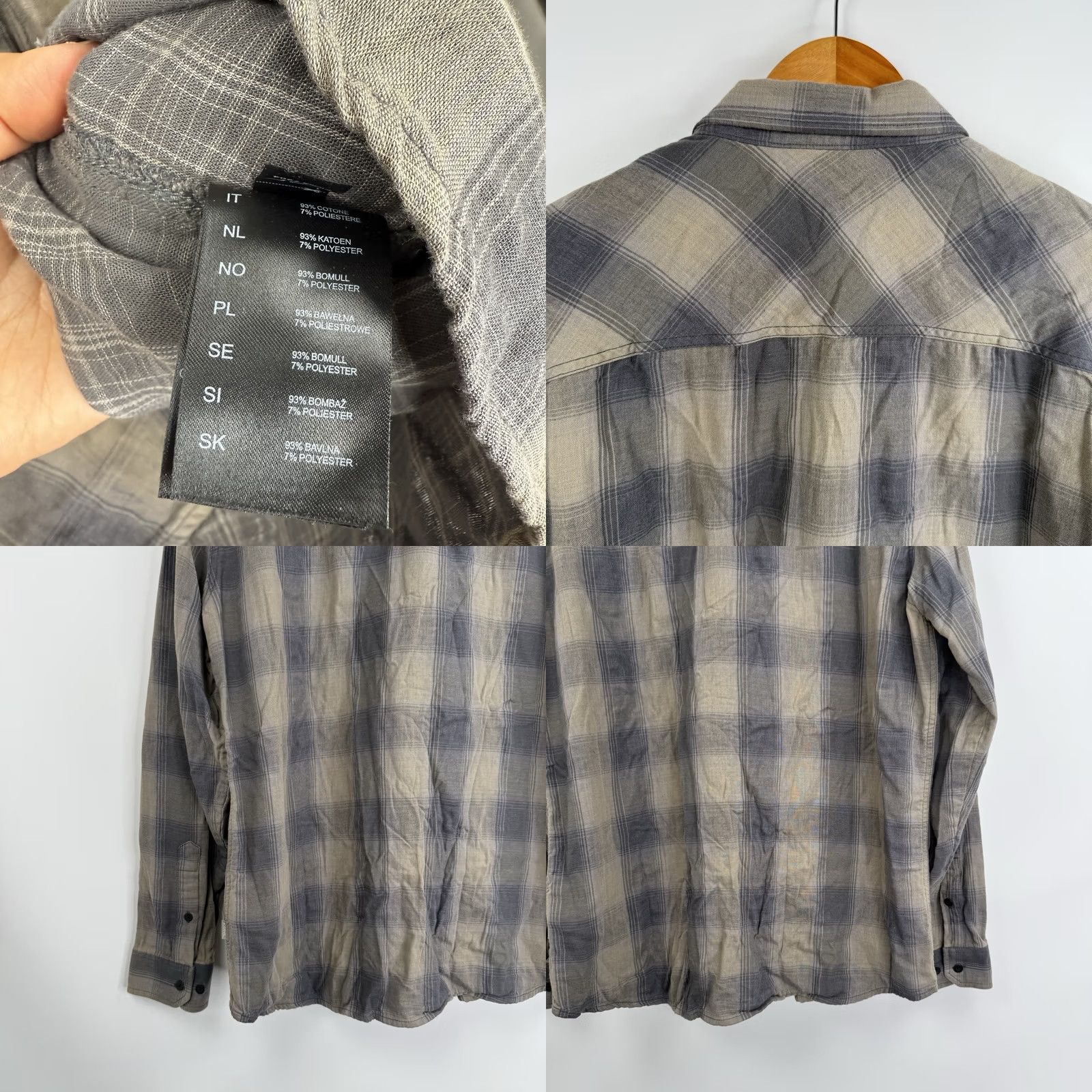 Vintage KÜHL Flannel Shirt Mens XL Brown Gray Plaid Long Sleeve Lightweight Hiking Button-Up Casual Outdoor Mens XL Brown Plaid Flannel Shirt Size US XL / EU 56 / 4 - 8 Thumbnail