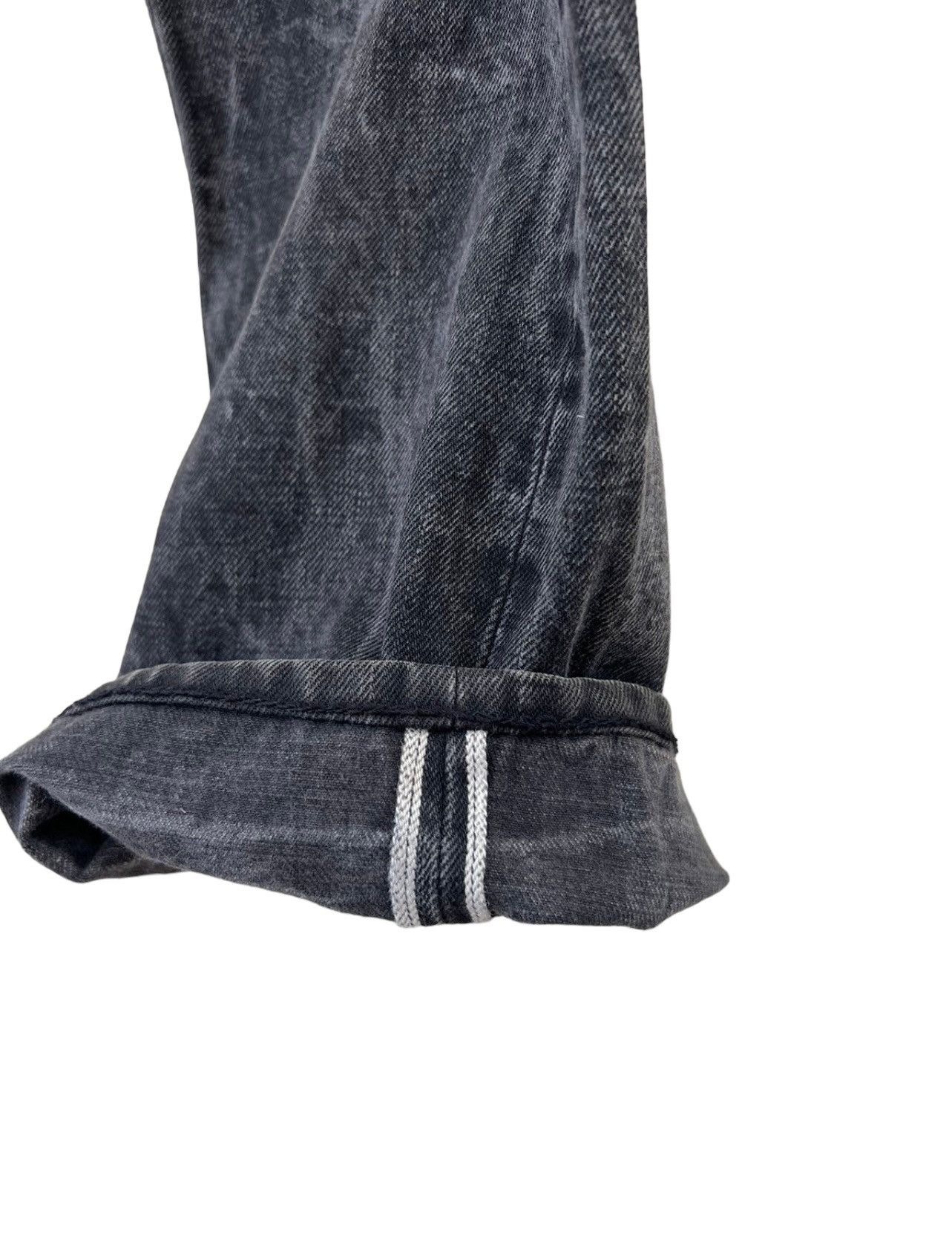 MATiAS MATIAS Los Angeles Fade Black Waxed Denim Selvedge Jeans Size US 32 / EU 48 - 14 Thumbnail