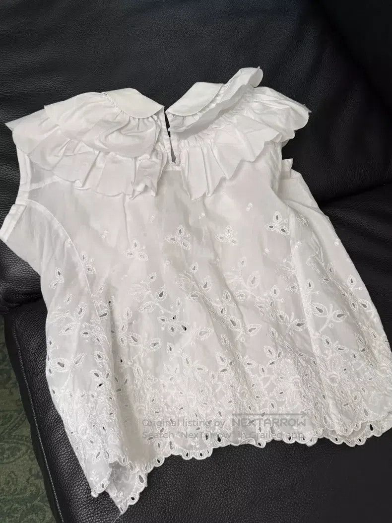 Comme des Garcons Comme Des Garcons Embroidered Cut-Out Vest Top Size S / US 4 / IT 40 - 8 Thumbnail