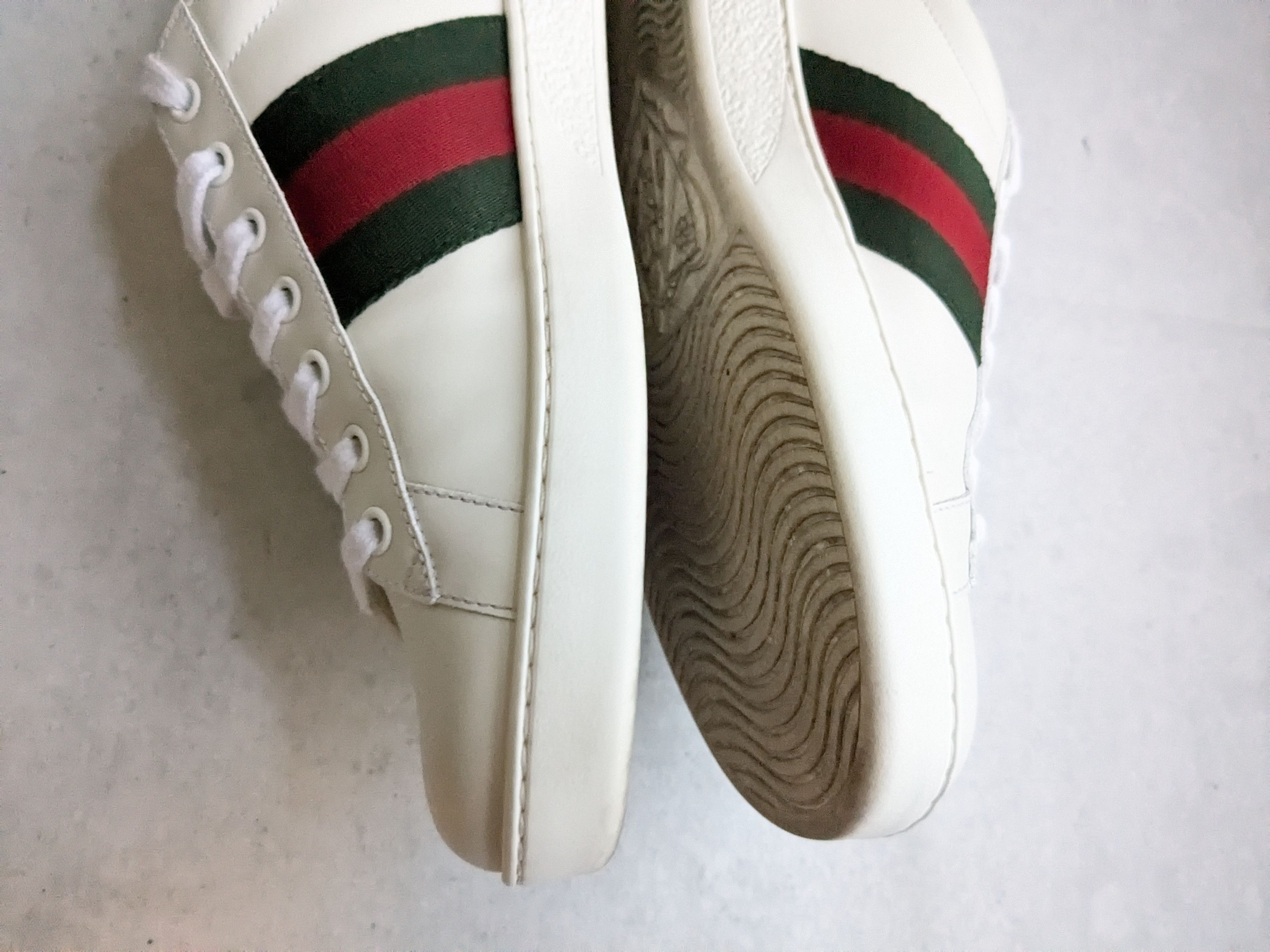 Gucci Gucci Ace Sneakers Bee White 9.5 Low Tops Size US 9.5 / EU 42-43 - 9 Thumbnail