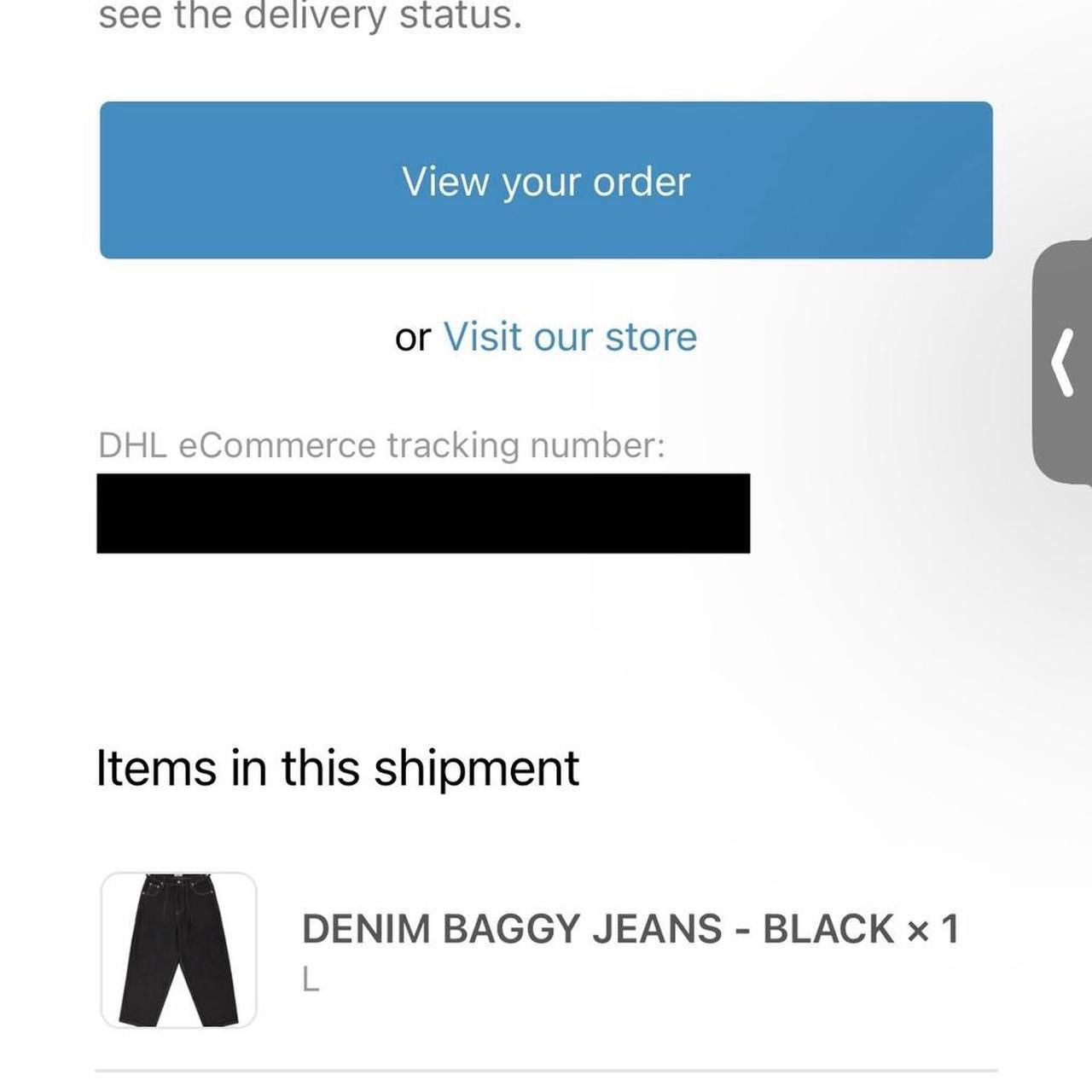 Other SWEATSCOLLECTIVE DENIM BAGGY JEANS BLACK SIZE L Size US 36 / EU 52 - 6 Thumbnail