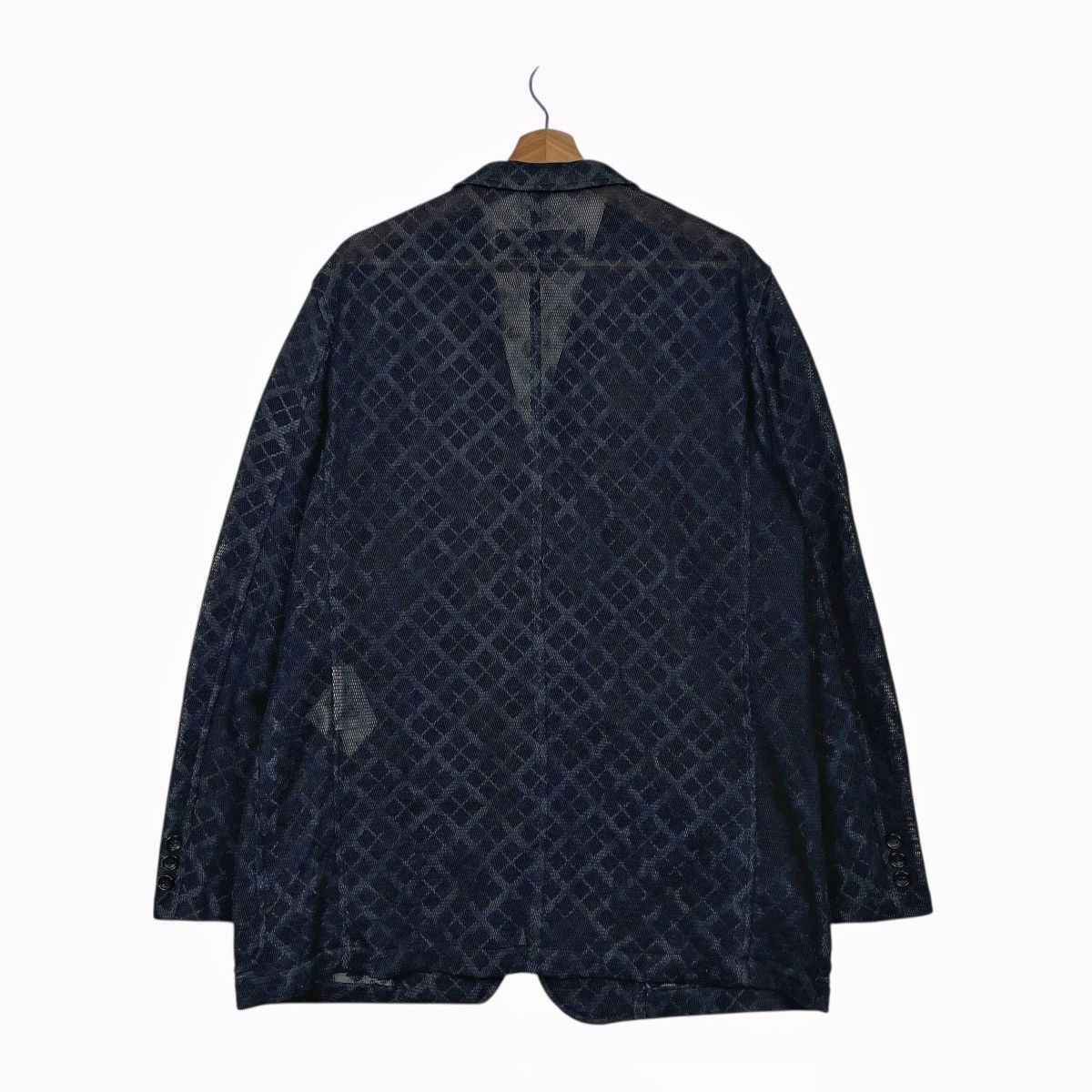 Comme des Garcons Homme Vintage AD2001 Comme Des Garcons See Through Mesh Jacket Size US L / EU 52-54 / 3 - 7 Thumbnail