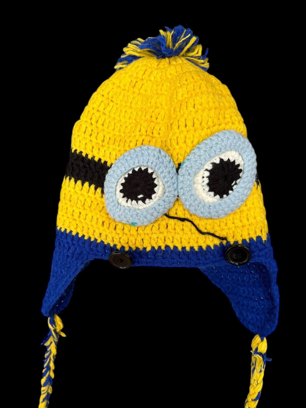 Japanese Brand × Kapital × Vintage Minions Crochet Knitted handmade Beanie Hats Rare☠️☠️ Size ONE SIZE - 5 Thumbnail