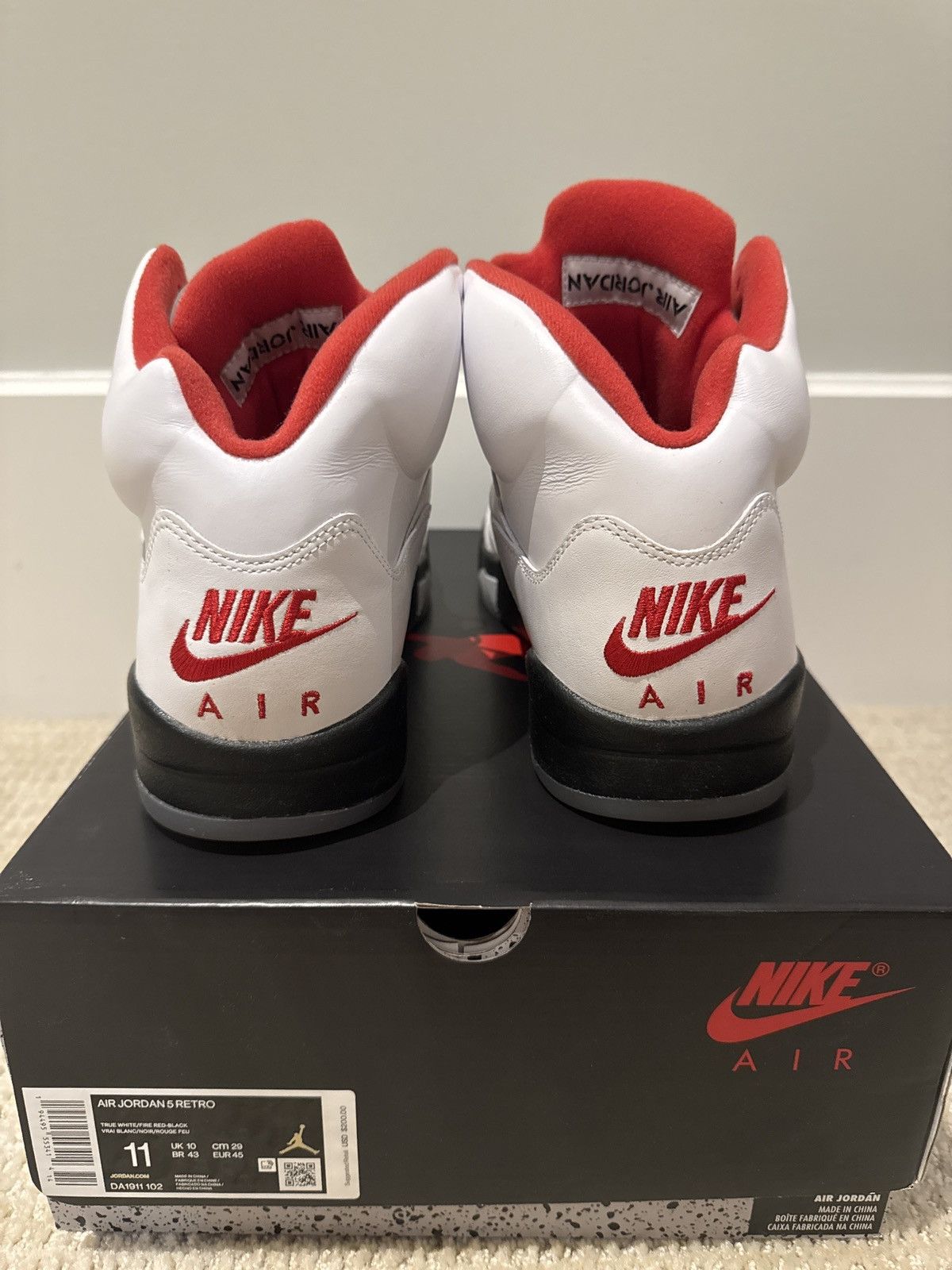 Jordan Brand Fire Red Jordan 5’s Size US 11 / EU 44 - 8 Thumbnail