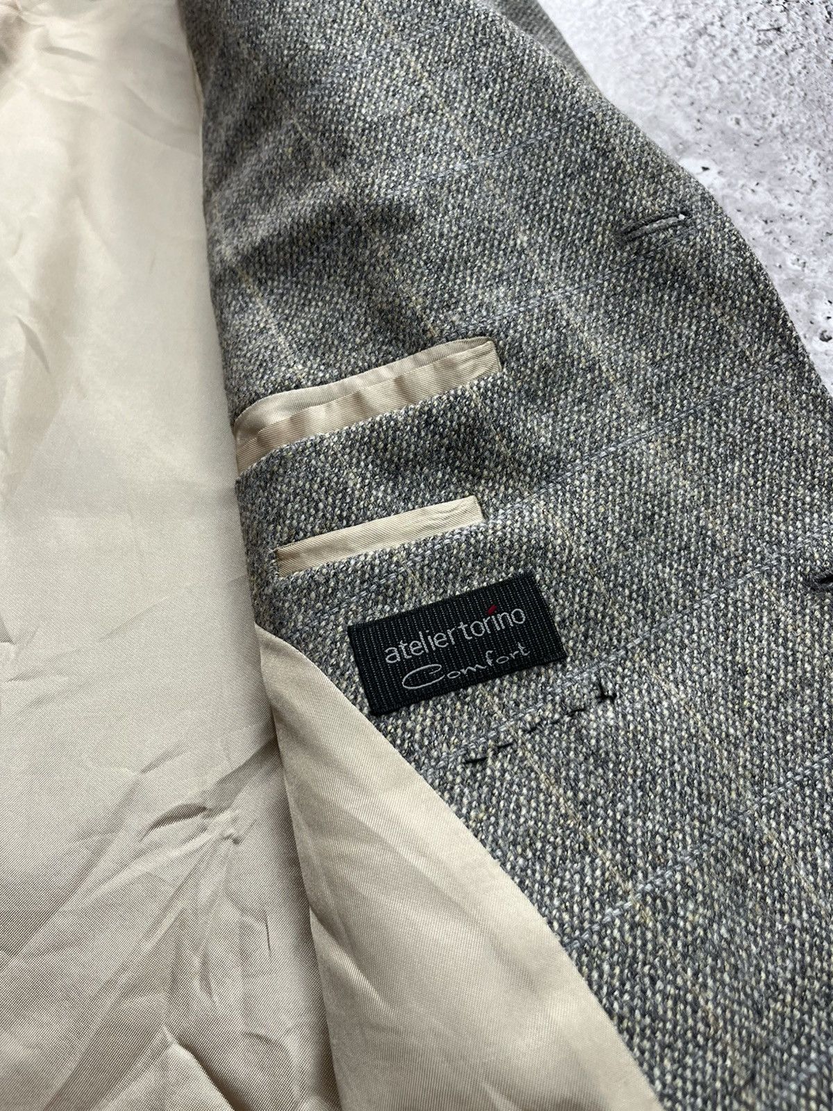 Other Vintage Atelier Torino Wool Blazer Gray Size 52 Jacket Size US L / EU 52-54 / 3 - 7 Thumbnail