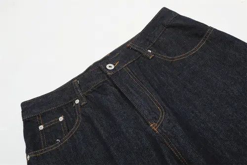 Japanese Brand × Jean Men's loose versatile trendy dark blue scimitar jeans Size US 34 / EU 50 - 4 Thumbnail