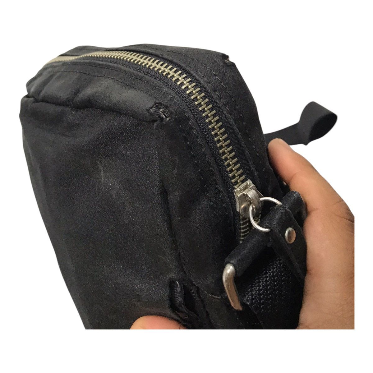 Japanese Brand × Jean Paul Gaultier Jean Paul Gaultier Damage Black Sling Bag Size ONE SIZE - 10 Thumbnail