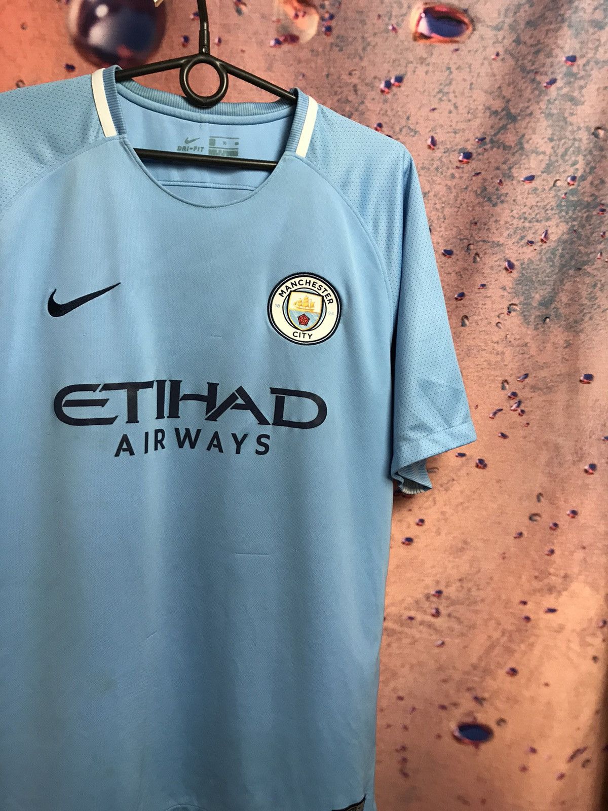 Nike Manchester City Kun Aguero streetwear soccer jersey