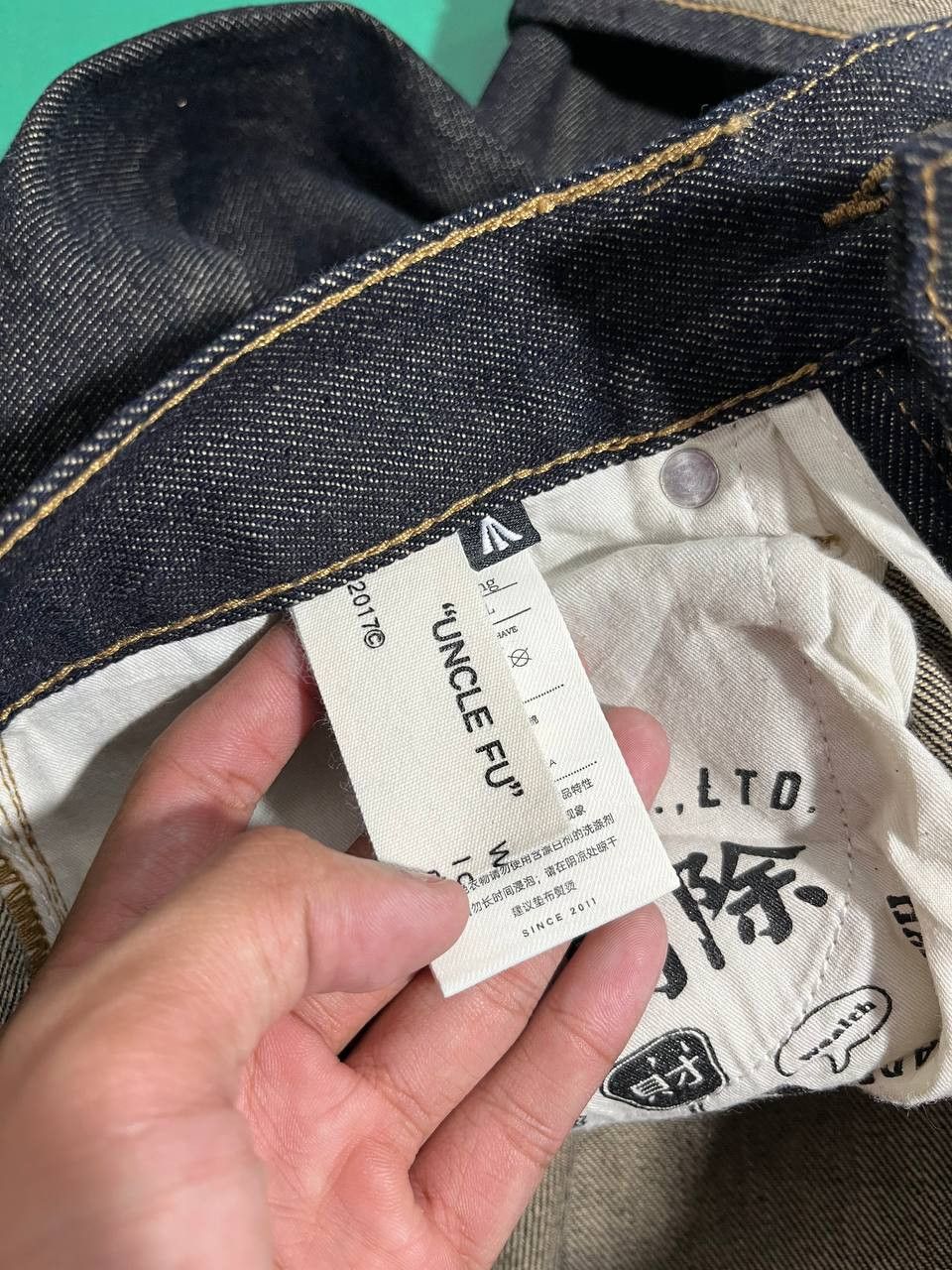 Other Uncle Fu Selvedge Raw Denim Pants Size US 28 / EU 44 - 8 Thumbnail