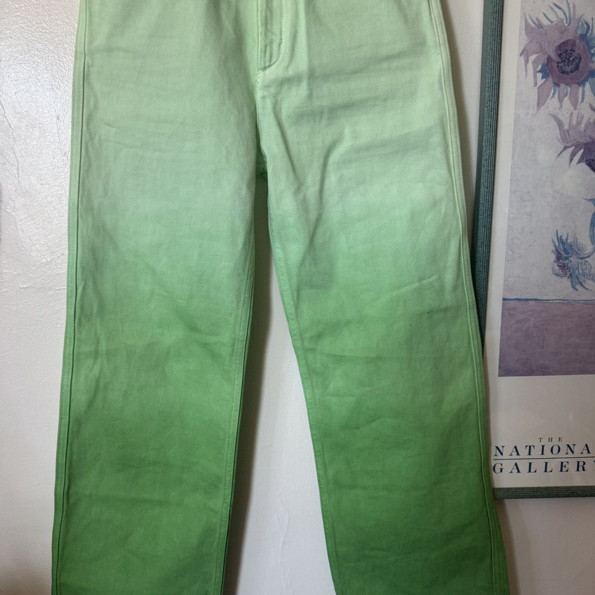 Sandro BNWT Sandro Paris green gradient dyed jeans Size 27" / US 4 / IT 40 - 4 Thumbnail