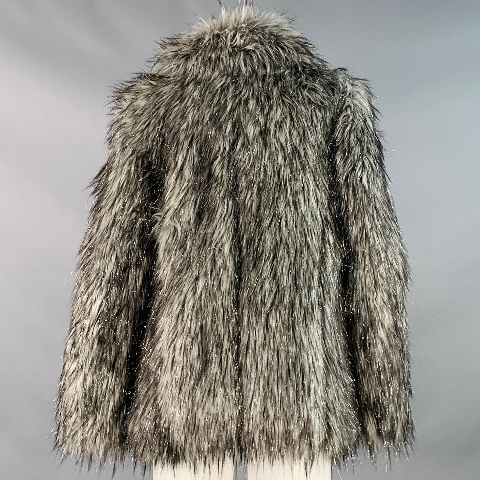 Michael Kors MICHAEL KORS Size S Grey Silver Acrylic Blend Coat Size S / US 4 / IT 40 - 4 Thumbnail