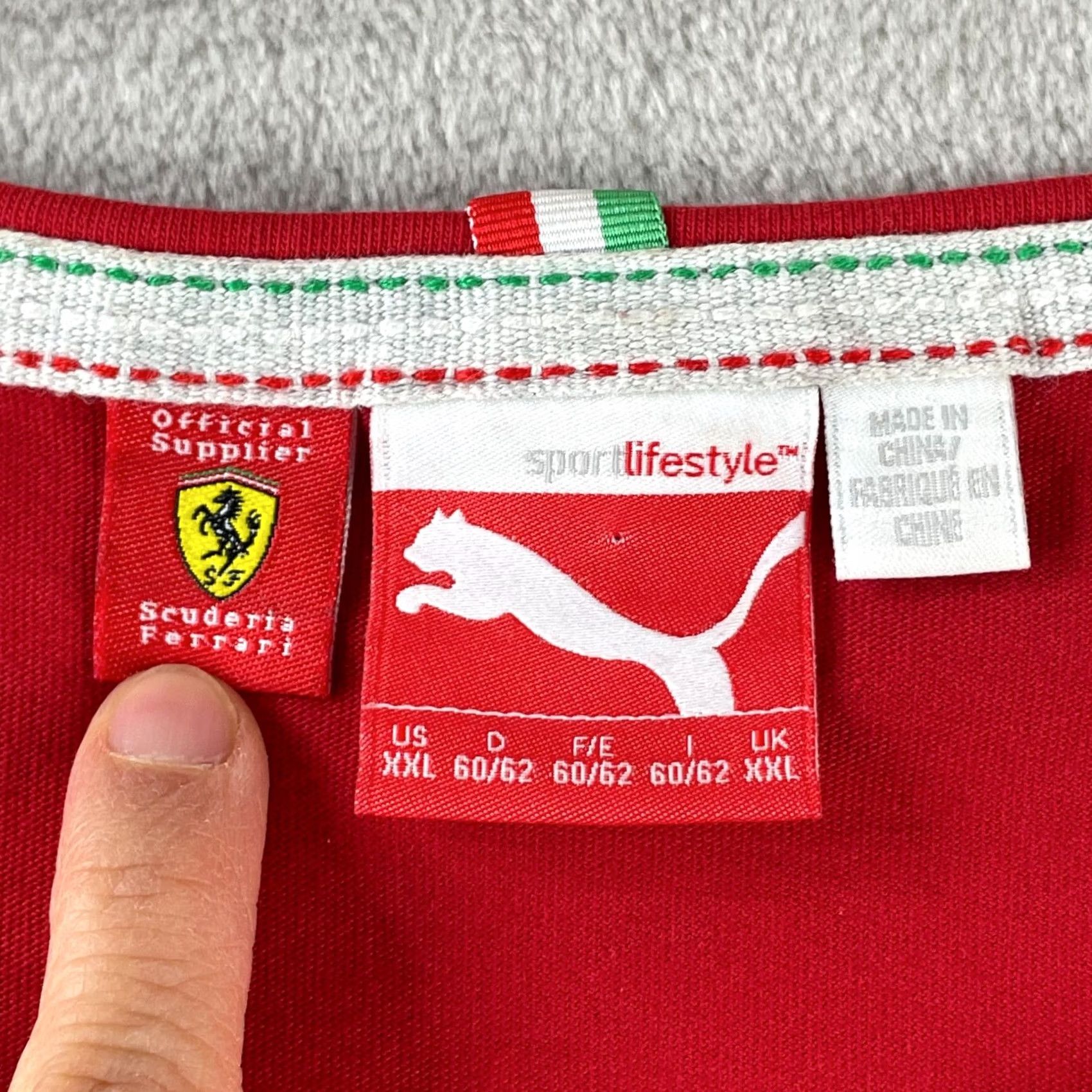 Puma Puma X Scuderia Ferrari T Shirt Men 2XL Rosso Corsa Big Shield Long Sleeve NWOT Size US XXL / EU 58 / 5 - 2 Thumbnail