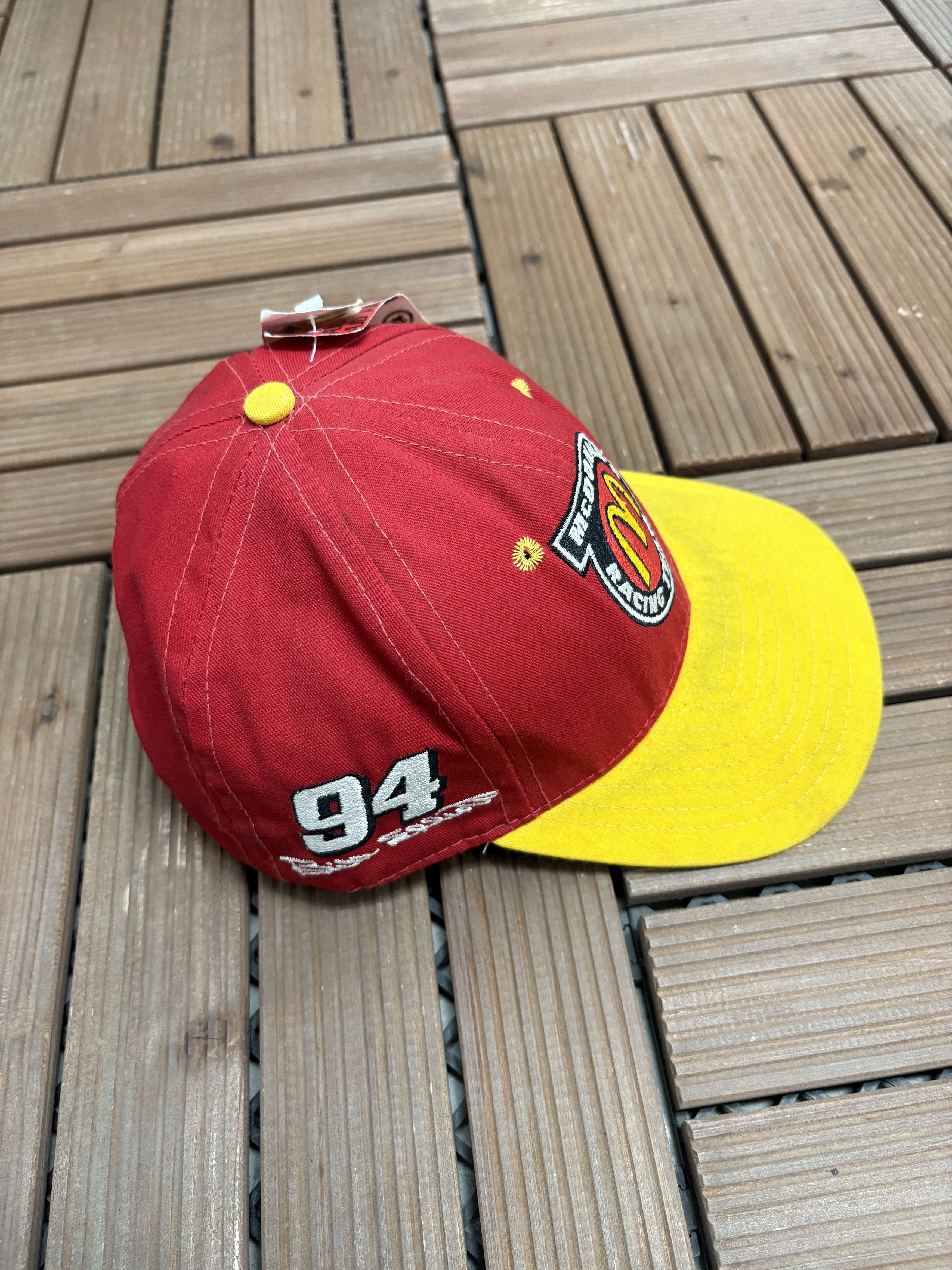 Vintage McDonad's Racing Bill Elliot NASCAR Vintage Snap Back Hat Size ONE SIZE - 4 Thumbnail