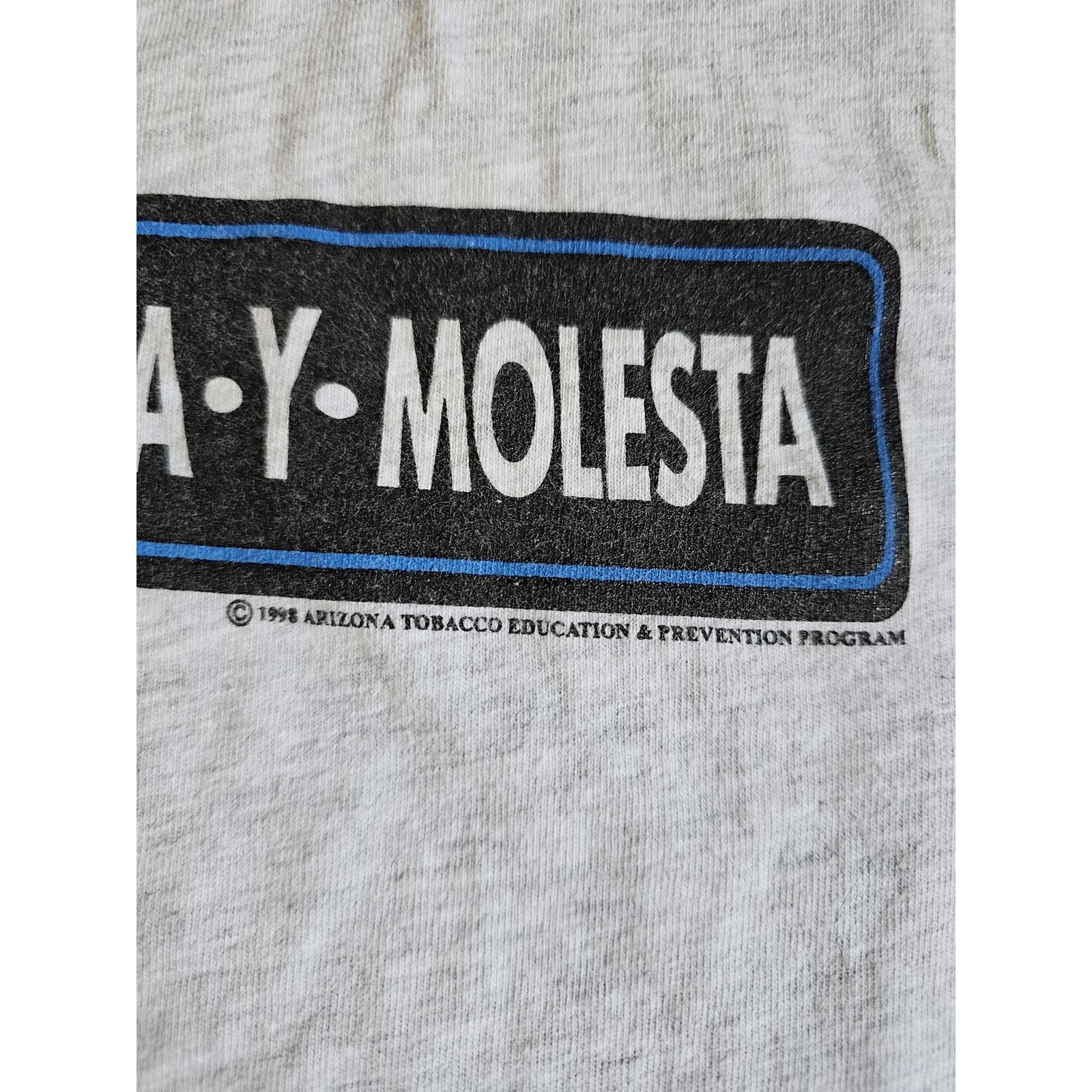 Hanes 90s Anti-Tobacco T-Shirt, Spanish Graphic XL Vintage Size US XL / EU 56 / 4 - 4 Thumbnail