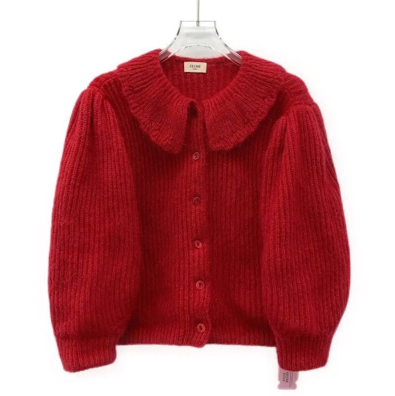 Miu Miu Red Mohair Women's Cardigan 0089