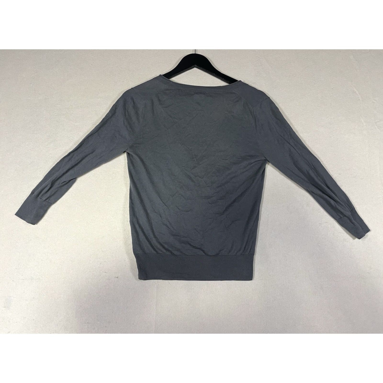 J.Crew J. Crew Shirt Women Long Sleeve Button-Up Small Gray Lightweight Cotton Size S / US 4 / IT 40 - 2 Thumbnail
