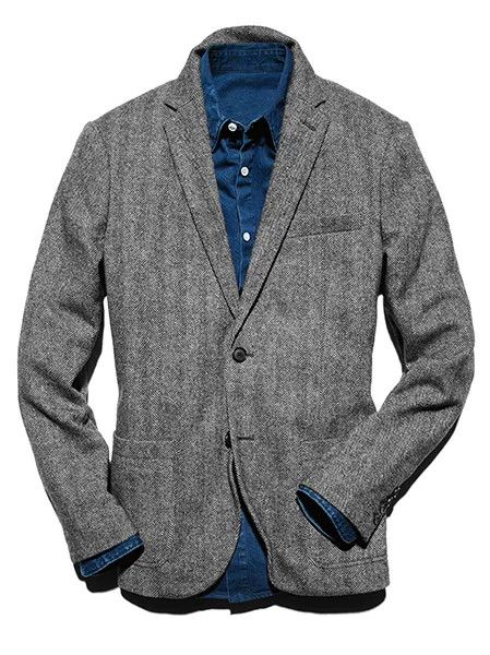 Brooklyn Tailors × Gap Herringbone Tweed Blazer Size 34S - 1 Thumbnail