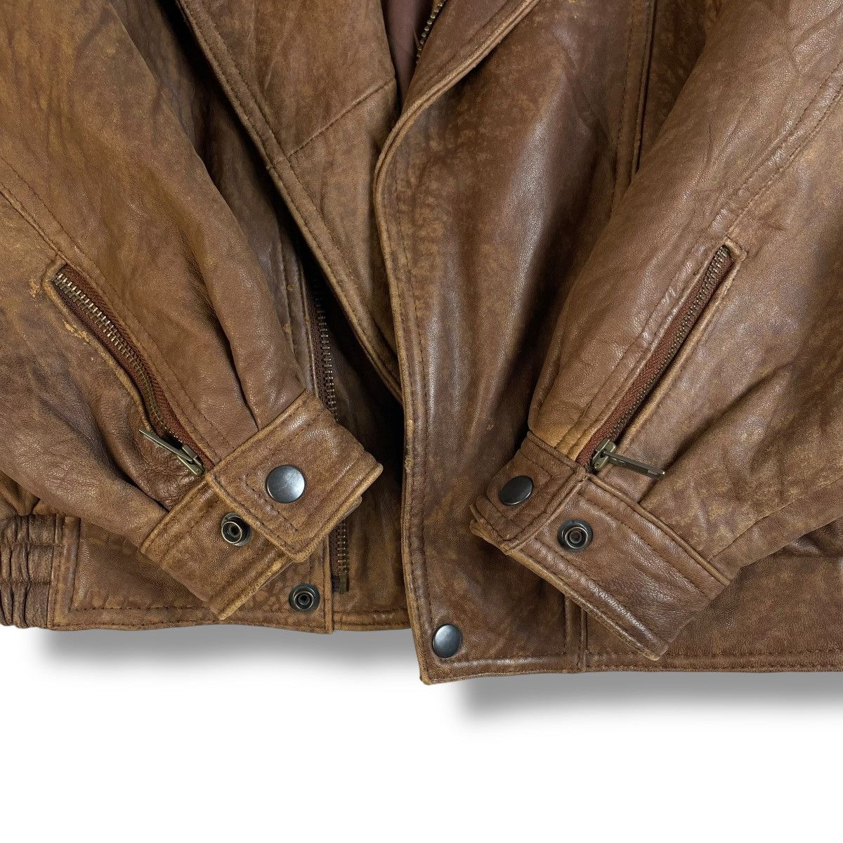 Issey Miyake VINTAGE BREAM NEW ZEALAND LAMB LEATHER JACKET Size US L / EU 52-54 / 3 - 6 Thumbnail