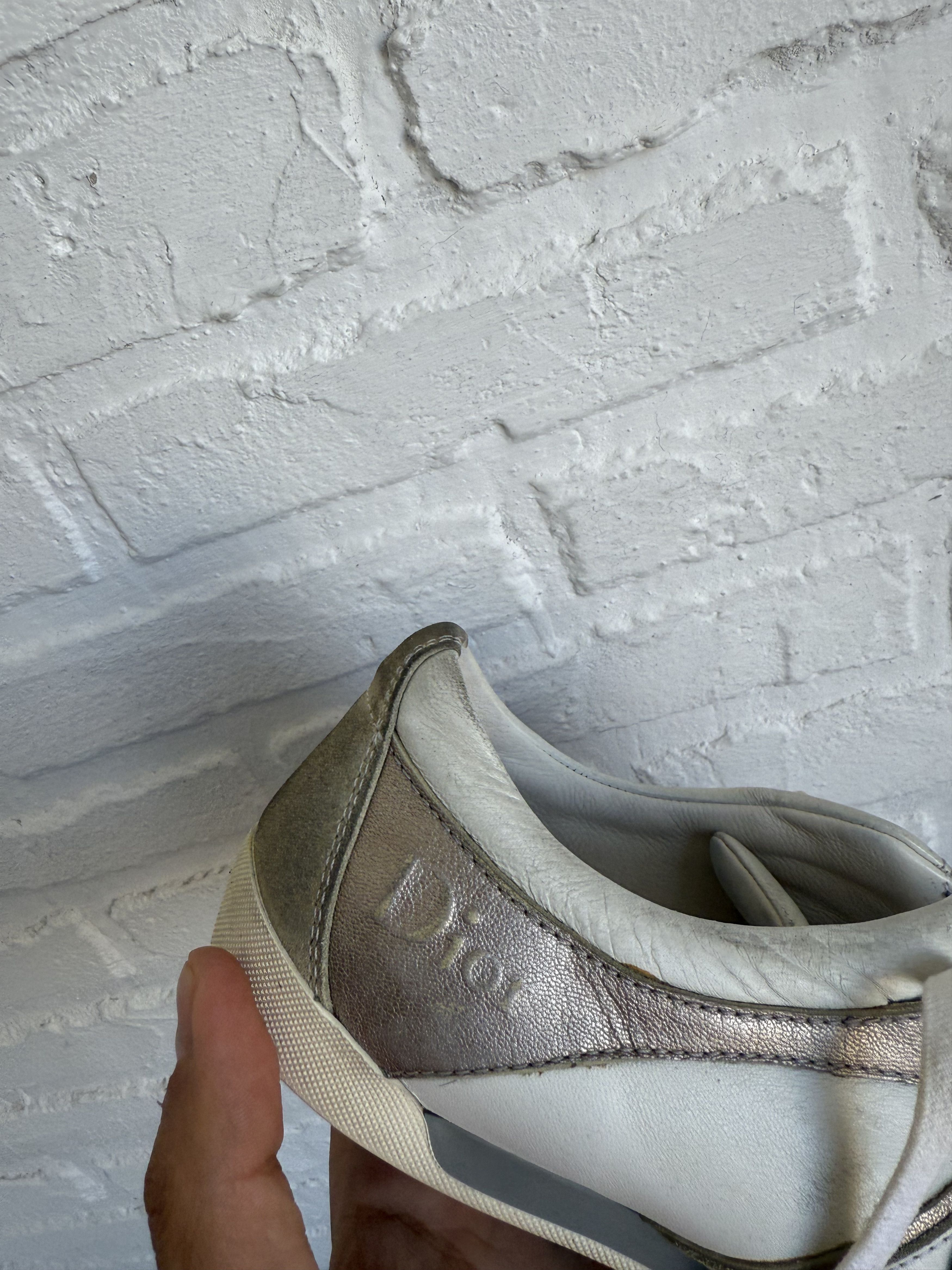 Dior Vintage y2k Dior x Hedi Slimane metal logo sneakers Size US 7 / IT 37 - 2 Thumbnail