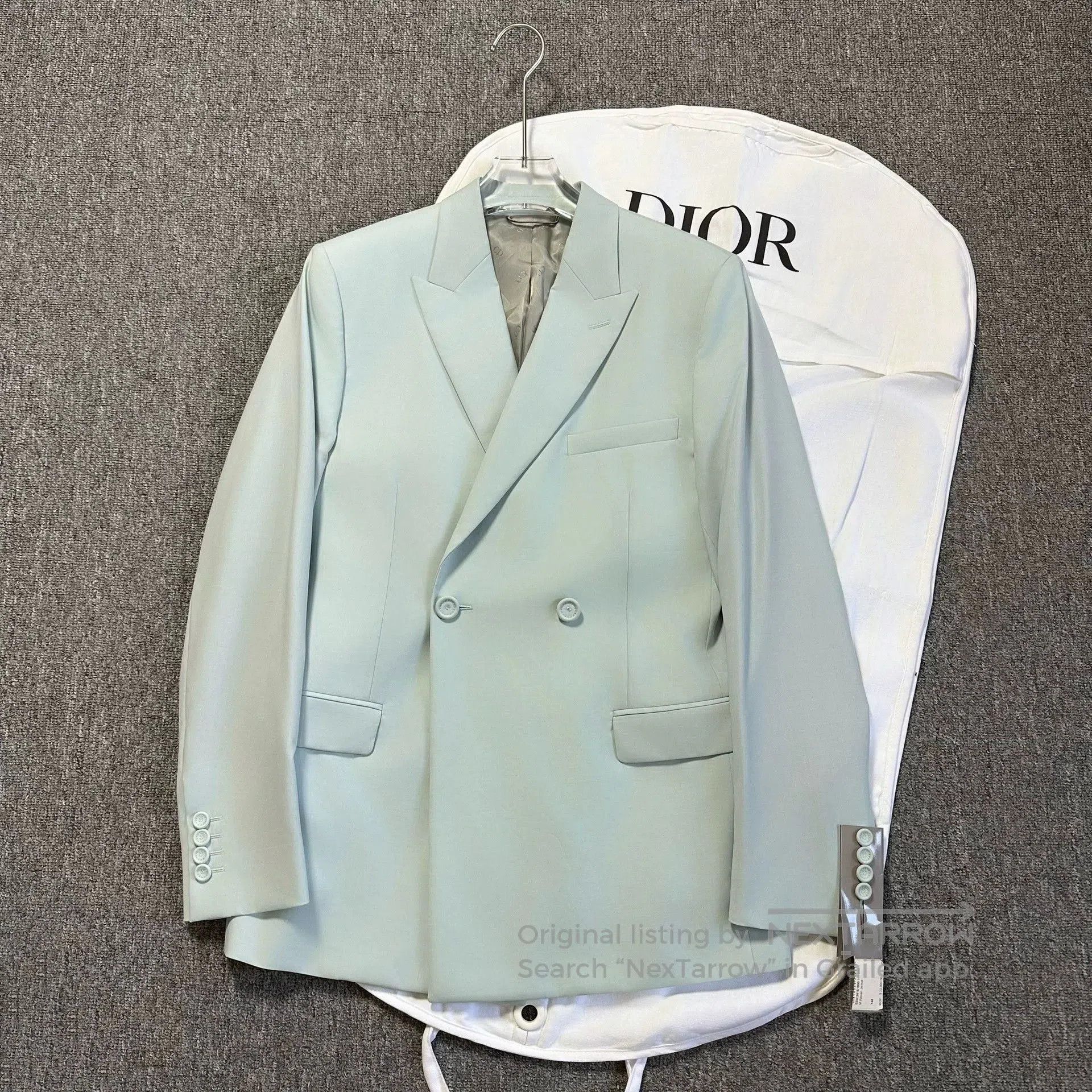 Dior Dior Man Light Blue Wool Suit Jacket. Size US M / EU 48-50 / 2 - 1 Thumbnail