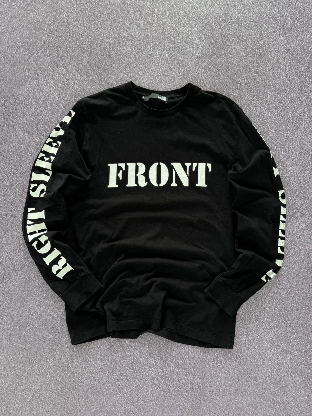 Moschino Y2K Archival Clothing Moschino 00s Long Sleeve Tee Size US L / EU 52-54 / 3 - 1 Thumbnail