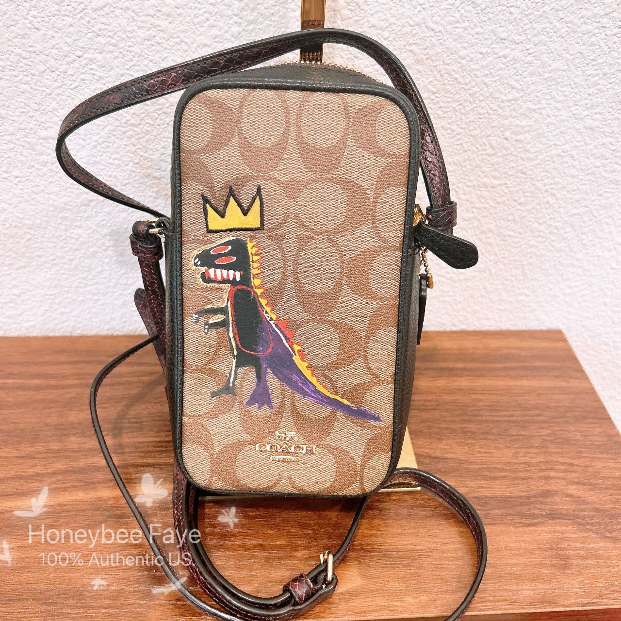 Coach Coach X Jean Michel Basquiat North/South Zip Crossbody C5585 Size ONE SIZE - 2 Thumbnail