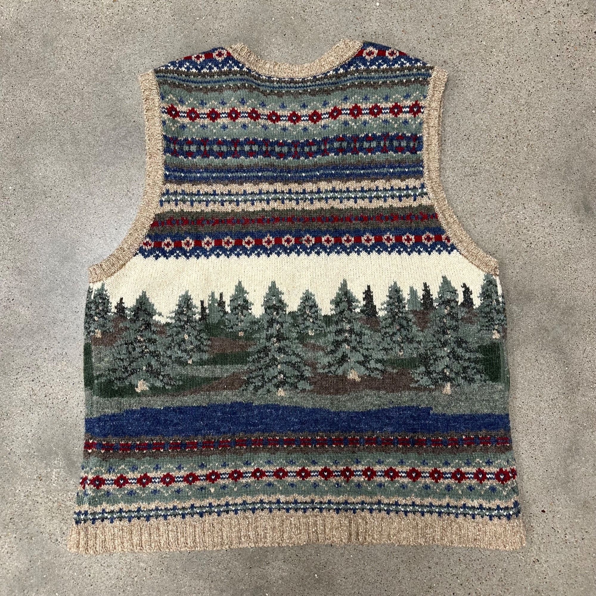 Vintage Vintage Unique Patterned SweaterVest Sweater Size US M / EU 48-50 / 2 - 3 Thumbnail