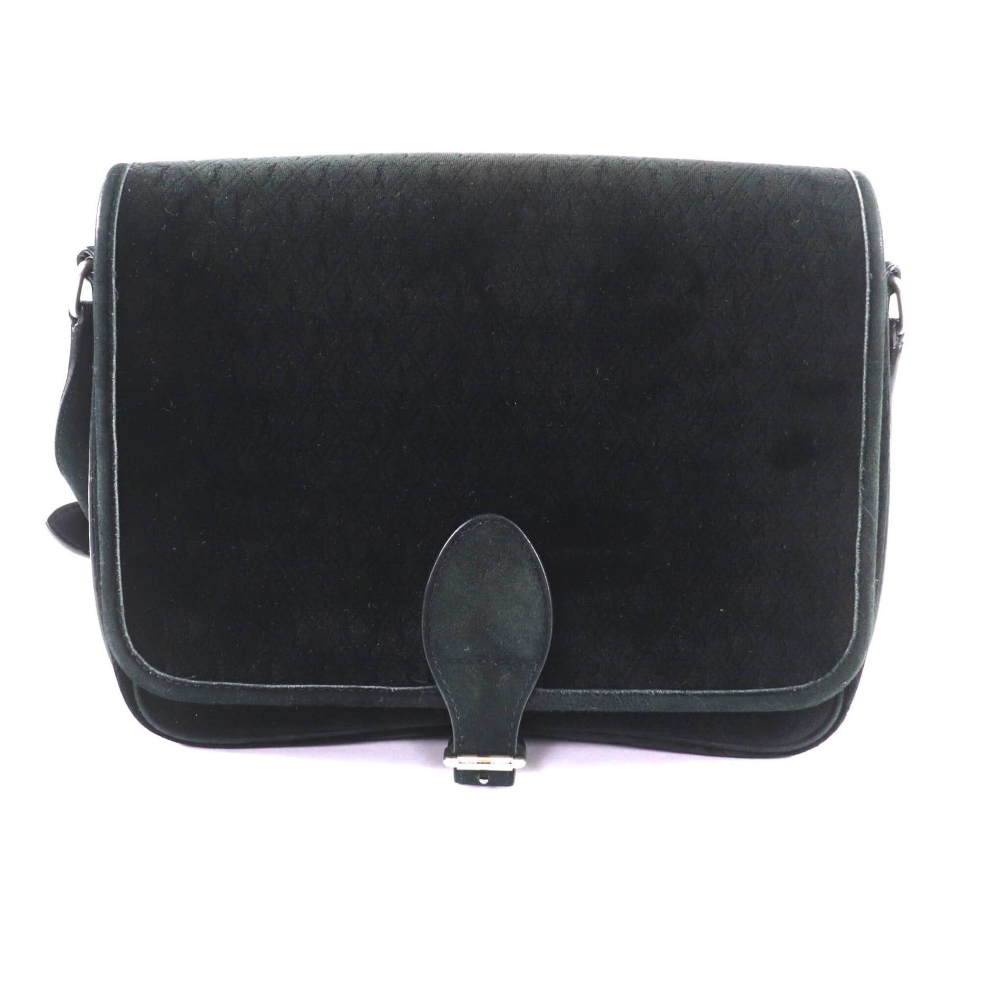 Saint Laurent Paris SAINT LAURENT MAL688253 YSL Monogram Velvet Shoulder Bag, Black with Silver Hardware, Made in Italy, Women's. Size ONE SIZE - 1 Thumbnail