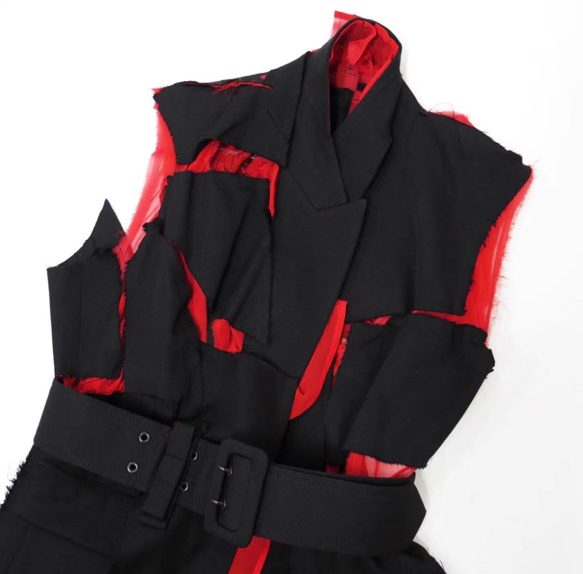 Comme des Garcons Comme des Garçons Main Line Runway Red Panel Vest Ｑ24 Size S / US 4 / IT 40 - 4 Thumbnail