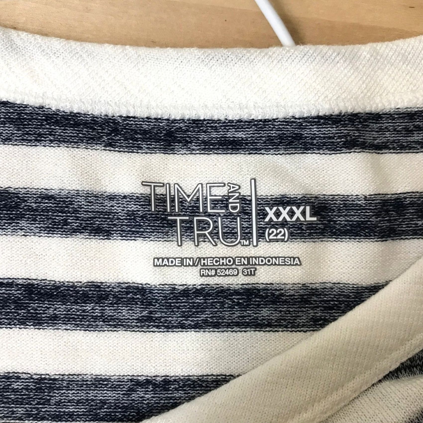 Vintage VINTAGE Time And Tru Striped Long Sleeve Relaxed Fit Pullover Top XXXL Size XXL / US 16-18 / IT 52-54 - 7 Thumbnail
