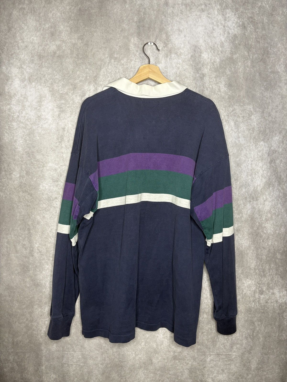 L.L. Bean × Vintage Vintage L.L Bean Rugby Long sleeve Made In USA Size US XL / EU 56 / 4 - 4 Thumbnail