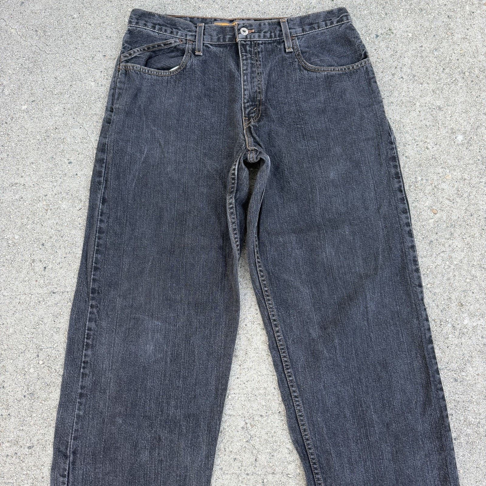 Levi's × Vintage Vintage Y2K Levi’s Silvertab Black Baggy Denim Jeans 34x32 Size US 34 / EU 50 - 2 Thumbnail