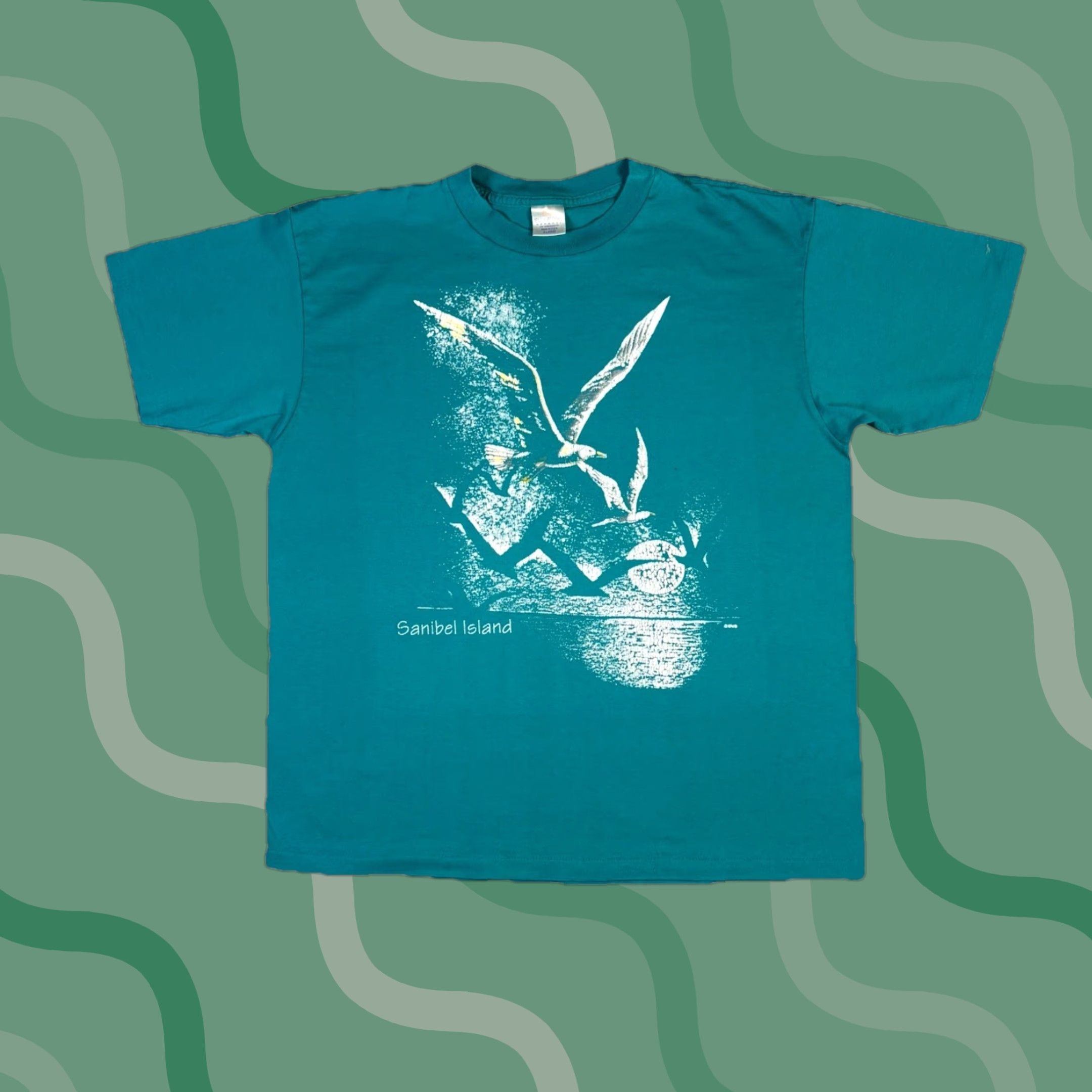 Vintage VINTAGE Animal T-Shirt Men XL Blue Lizard Crew Neck Short Sleeve Birds Wildlife 90s Size US XL / EU 56 / 4 - 1 Thumbnail