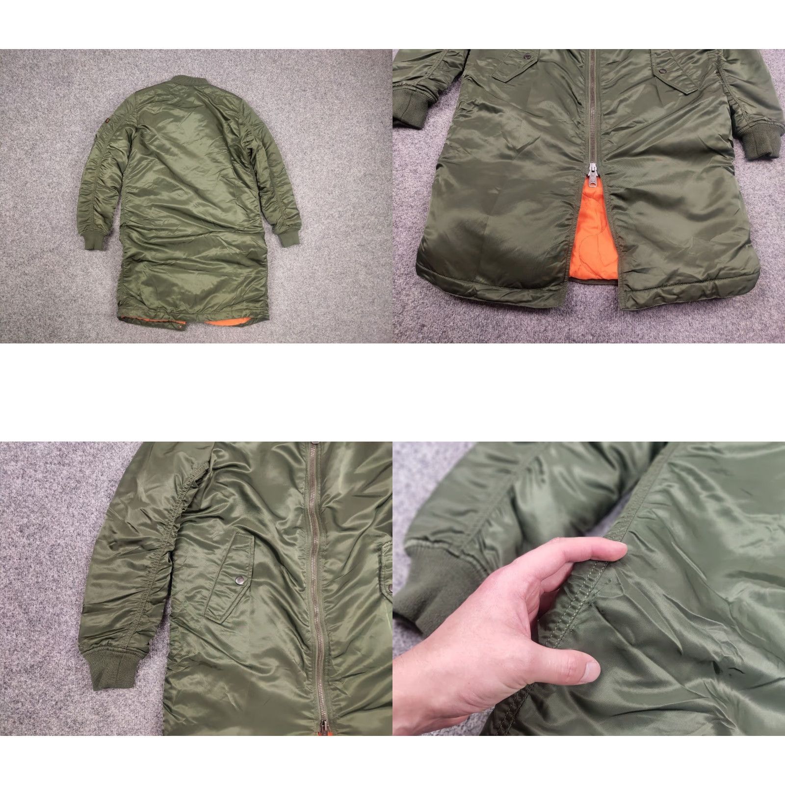 Alpha Industries Alpha Industries MA-1 Long Green Military Bomber Jacket Size US M / EU 48-50 / 2 - 8 Thumbnail