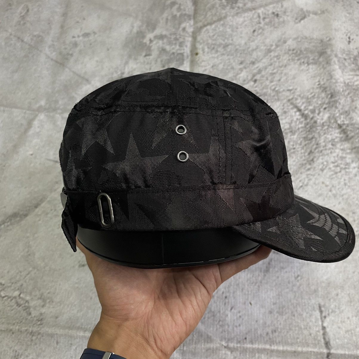 Other Star Pattern Black on Black patrol hat Size ONE SIZE - 3 Thumbnail