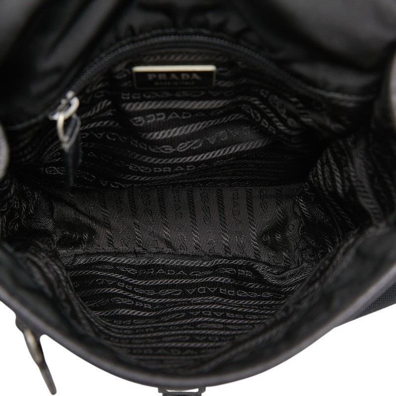 Prada Prada Nylon Logo Shoulder Bag Black Size ONE SIZE - 3 Thumbnail