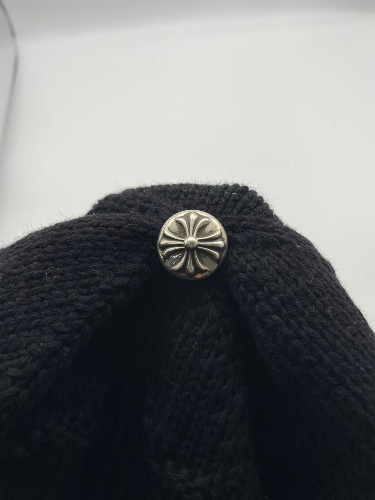 Chrome Hearts Chrome Hearts Black CH Cross Cashmere Beanie Size ONE SIZE - 4 Thumbnail