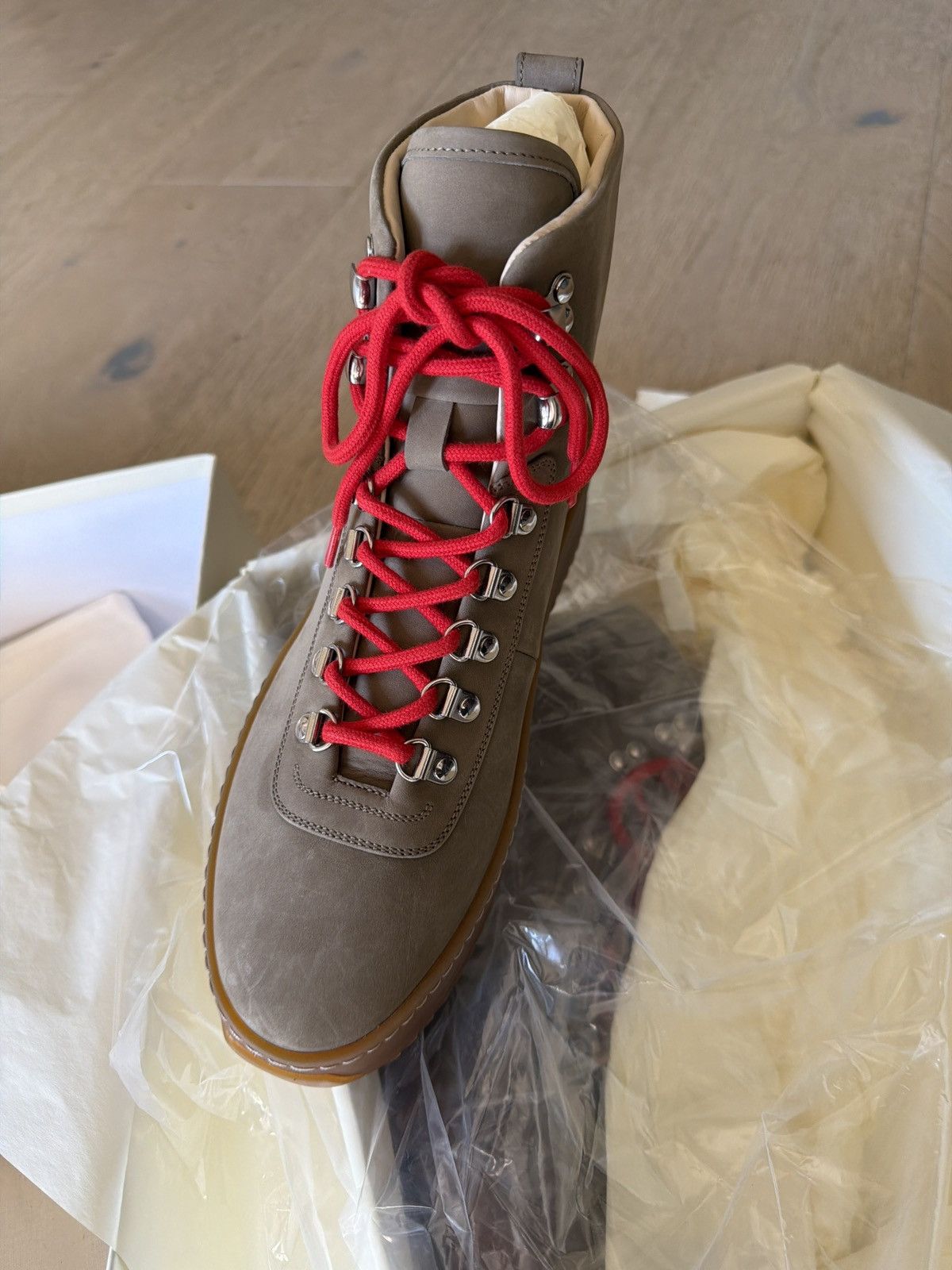 Fear of God $1195 Fear of god HIKING SNEAKER STONE NABUK 39 NIB Size US 6 / EU 39 - 2 Thumbnail