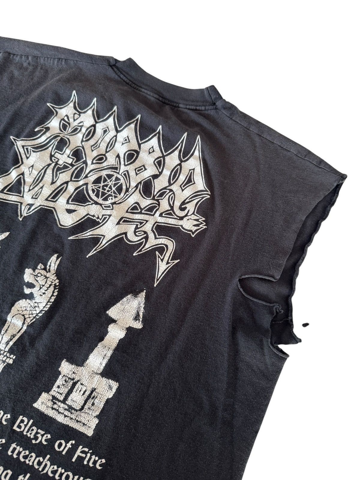 Band Tees *RARE* 90s VINTAGE THRASHED FADED MORBID ANGEL METAL DEATH Size US XL / EU 56 / 4 - 3 Thumbnail