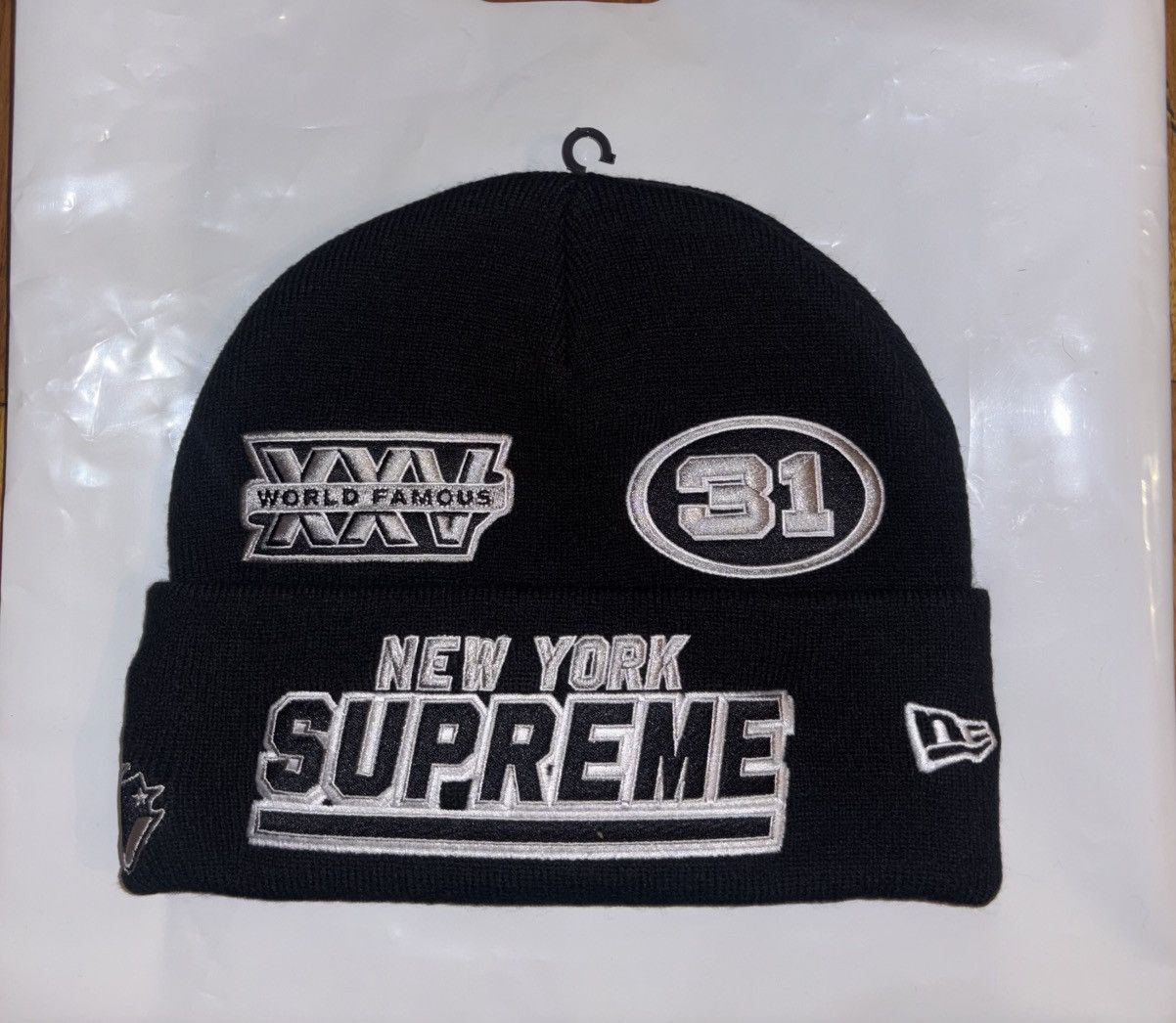 Supreme Supreme hand tied beanie black | Grailed